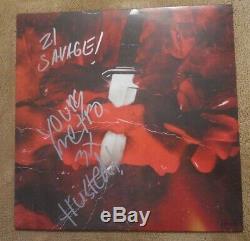 METRO BOOMIN & 21 SAVAGE signed auto SAVAGE MODE Vinyl LP JSA Sticker only