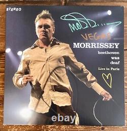 MORRISSEY SIGNED Beethoven Was Deaf Live In Paris Black Bio Vinyl LP AUTOGRAPHED