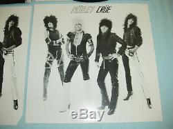 MOTLEY CRUE Too Fast For Love 12 vinyl LP Leathur Records SIGNED 2nd press