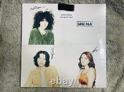 MUNA S/T LP OLIVE GREEN LP SIGNED / AUTOGRAPHED EXCLUSIVE LIMITED EDITION new