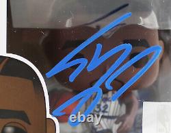 Magic Shaquille O'Neal Signed NBA HWC Funko Pop Vinyl Figure with Blue Sig BAS