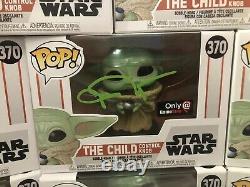 Mandalorean Baby Yoda John Rosengrant Signed Auto Funko Pop GAMESTOP BECKETT COA