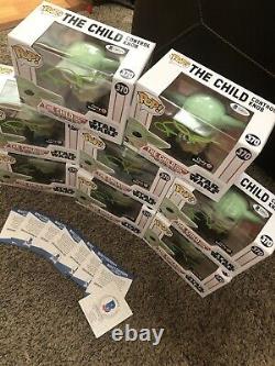 Mandalorean Baby Yoda John Rosengrant Signed Auto Funko Pop GAMESTOP BECKETT COA