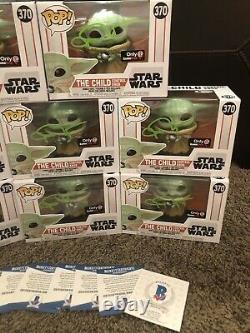 Mandalorean Baby Yoda John Rosengrant Signed Auto Funko Pop GAMESTOP BECKETT COA