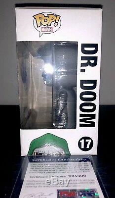 Marvel Comics Funko Pop Exclusive Dr. Doom- Signed By STAN LEE with COA