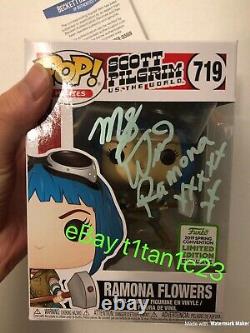 Mary Elizabeth Winstead Signed Ramona Flowers Funko Pop 719 Beckett Bas Coa Auto