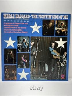 Merle Haggard Signed Autographed The Fighting Side Record Album Vinyl