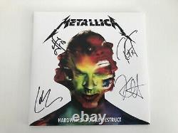 Metallica FULLY SIGNED Hardwired To Self Destruct 2 LP marbled RED vinyl