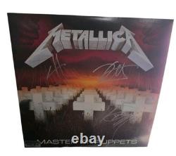 Metallica Master of Puppets Autographed Vinyl Record Authentication Pros