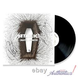 Metallica Signed Autographed Vinyl LP Death Magnetic PSA/DNA Authenticated