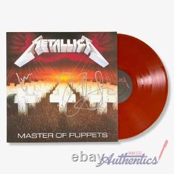 Metallica Signed Autographed Vinyl LP Master Of Puppets PSA/DNA Authentic