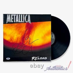 Metallica Signed Autographed Vinyl LP Reload PSA/DNA Authenticated