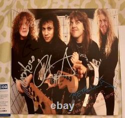 Metallica autographed Garage Days vinyl record ACOA COA LOA #SA13083 signed by 3