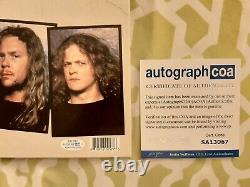 Metallica autographed Justice For All vinyl record ACOA COA #SA13067 signed by 3