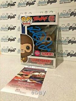 Michael J Fox Scott Howard Teen Wolf Flocked Autographed Funko Pop-jsa Coa Bttf