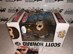 Michael J Fox Scott Howard Teen Wolf Flocked Autographed Funko Pop-jsa Coa Bttf