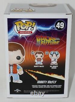 Michael J Fox Signed Marty McFly Back To The Future 49 Funko POP JSA Beckett