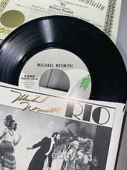 Michael Nesmith SIGNED Rio Vinyl LP ORIGINAL Official Monkees COA AUTOGRAPHED