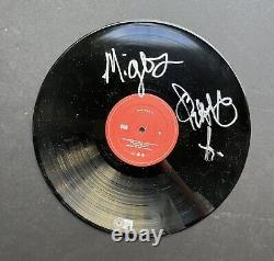 Migos quavo huncho signed autographed vinyl beckett bas cert coa RAP