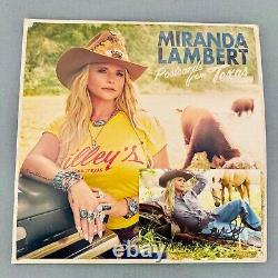 Miranda Lambert Postcards From Texas Signed / Autographed Vinyl 2 Lp Album Nice