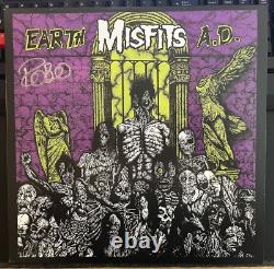 Misfits Earth A. D. 2022 re-release Vinyl LP RECORD Signed by Robo Autograph RACC