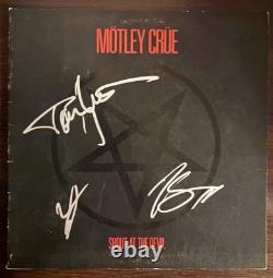 Motley Crue Shout At The Devil Vinyl LP Signed / Autographed By 3/4 Members COA