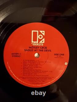 Motley Crue Shout At The Devil Vinyl LP Signed / Autographed By 3/4 Members COA