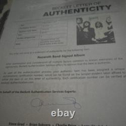 Nazareth Autographed Original Vinyl Record Music Beckett Authentication