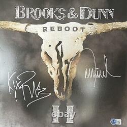 New Brooks And Dunn Signed Autographed Reboot Album LP Beckett BAS Neon Moon