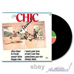 Nile Rodgers Signed Autographed Vinyl LP C'est Chic PSA/DNA Authenticated
