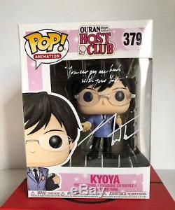 Ouran Highschool Host Club Kyoya Signed Funko Pop J. Michael Tatum Authentic NEW