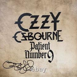 Ozzy Osborne patient no 9 signed crystal violet vinyl with autographed art card