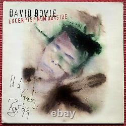 PSA/LOA signed DAVID BOWIE autographed GENUINE 1995 OUTSIDE 12 Vinyl Album