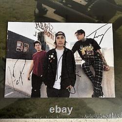Pierce the Veil SIGNED/Autographed Art Card THE JAWS OF LIFE CLEAR Vinyl Limited