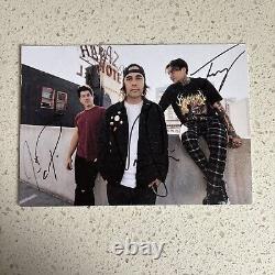 Pierce the Veil SIGNED/Autographed Art Card THE JAWS OF LIFE CLEAR Vinyl Limited