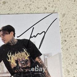 Pierce the Veil SIGNED/Autographed Art Card THE JAWS OF LIFE CLEAR Vinyl Limited