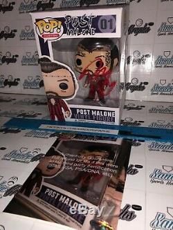 Post Malone Posty Custom 1/1 Signed Autographed Funko Pop Beckett Bas Coa