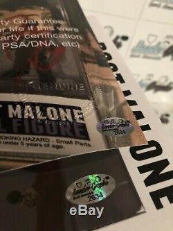 Post Malone Posty Custom 1/1 Signed Autographed Funko Pop Beckett Bas Coa