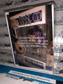 Post Malone Posty Custom 1/1 Signed Autographed Funko Pop Vinyl Figure-photo Coa