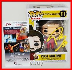 Post Malone Signed Autographed 111 Funko POP Beerbongs Bentleys JSA PSA BSA