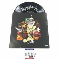 Quavo Huncho Migos signed Culture LP Vinyl PSA/DNA Album Autographed