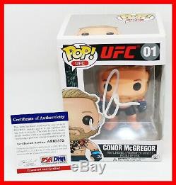 RARE CONOR McGREGOR Signed UFC MMA Figther Autographed Funko POP PSA JSA
