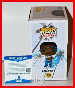 RARE! Eddie Murphy Signed Axel Foley Beverly Hills Cop Funko Pop Beckett PSA