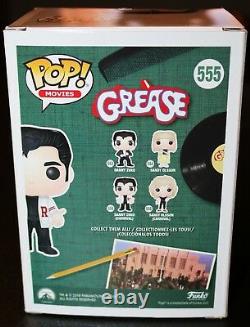 RARE John Travolta Signed Danny Zuko Grease Autograph Funko POP PSA JSA BAS