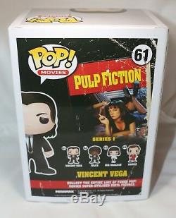 RARE John Travolta Signed Vincent Vega Pulp Fiction Autograph Funko POP PSA JSA