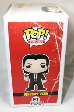 RARE John Travolta Signed Vincent Vega Pulp Fiction Autograph Funko POP PSA JSA