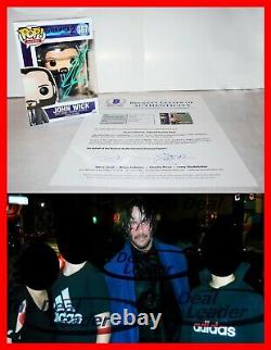 RARE KEANU REEVES Signed Autographed John Wick Funko Pop Beckett BSA PSA