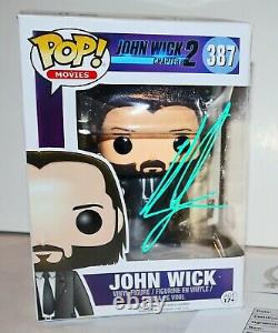 RARE KEANU REEVES Signed Autographed John Wick Funko Pop Beckett BSA PSA