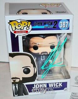 RARE KEANU REEVES Signed Autographed John Wick Funko Pop Beckett BSA PSA