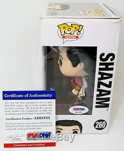 RARE Zachary Levi Signed Autographed Shazam! Shazam Funko POP PSA JSA BSA